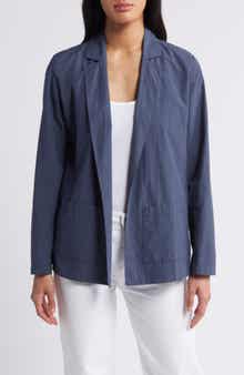 Eileen Fisher Organic Cotton Longline Blazer