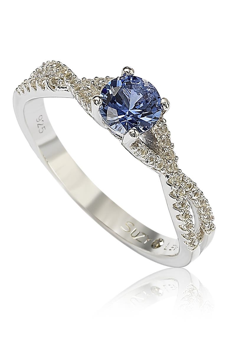 Sterling Silver Sapphire Ring, Main, color, BLUE