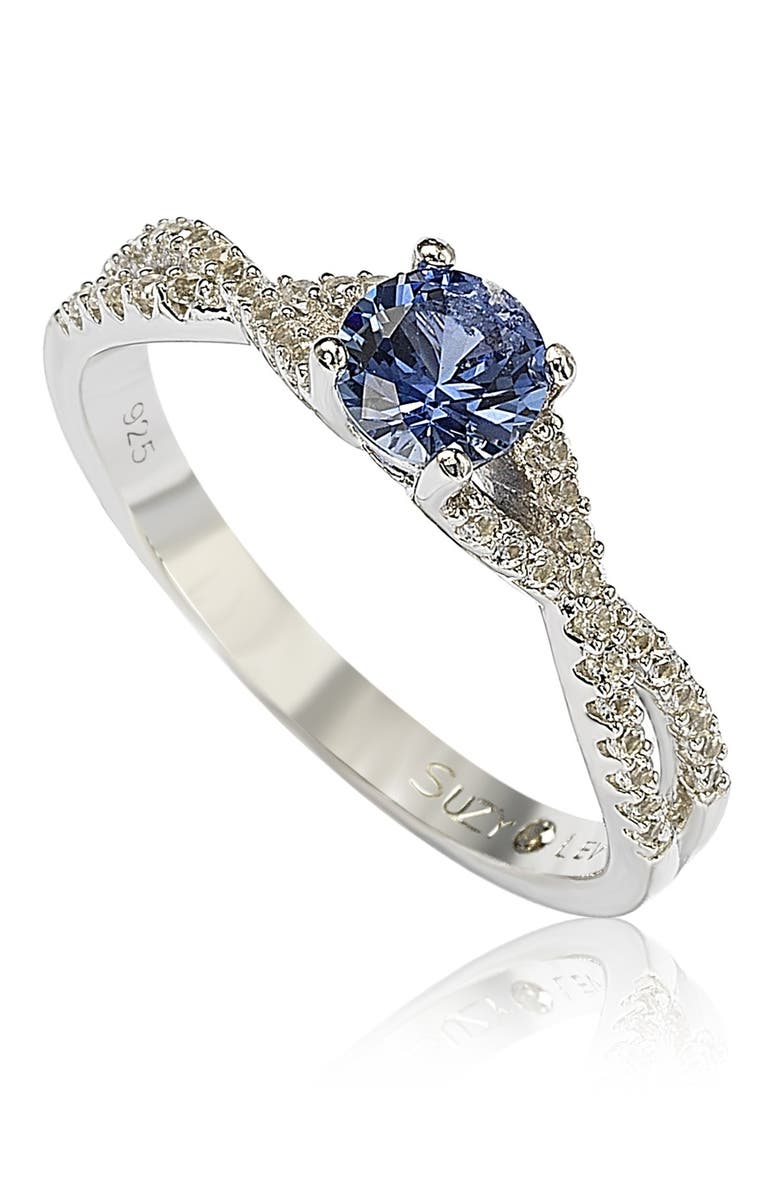 SUZY LEVIAN Sterling Silver Sapphire Ring, Main, color, Blue