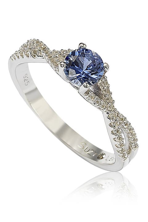 Sterling Silver Sapphire Ring