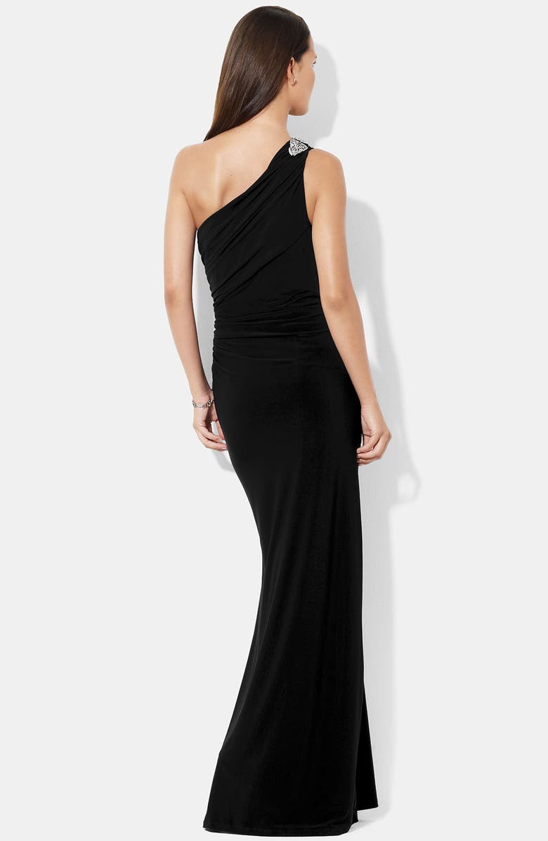 Lauren Ralph Lauren One Shoulder Matte Jersey Gown, Alternate, color, 