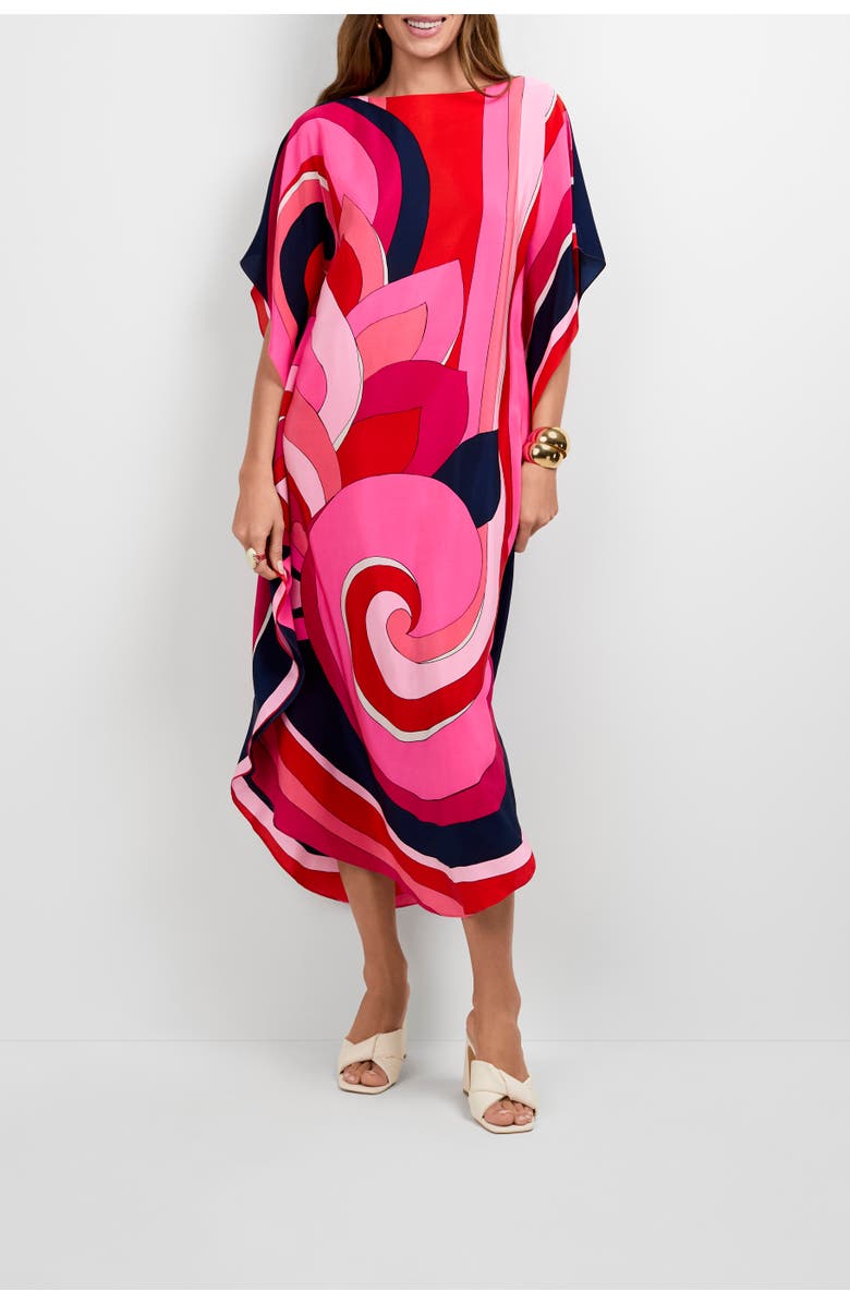 Trina Turk Jalani Maxi Caftan Dress, Main, color, Multi