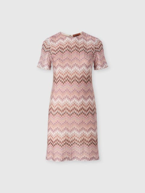Short-sleeve Viscose Mini Dress