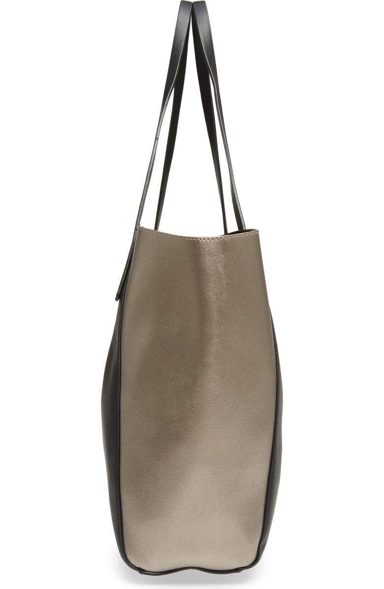 BP. Colorblock Faux Leather Tote, Alternate, color,