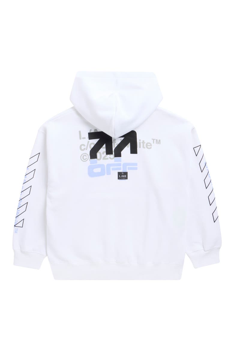 Kids' Active Hoodie, Alternate, color, WHITE