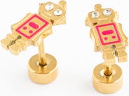 Pip Pop Robot Stud Earrings