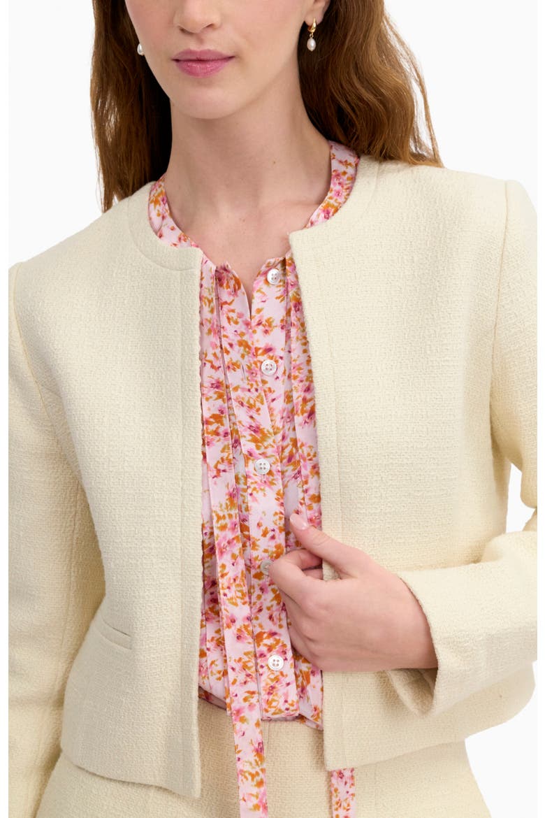 Margot Tweed Jacket, Alternate, color, Cream
