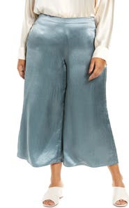 Vince Satin Wide Leg Cullottes