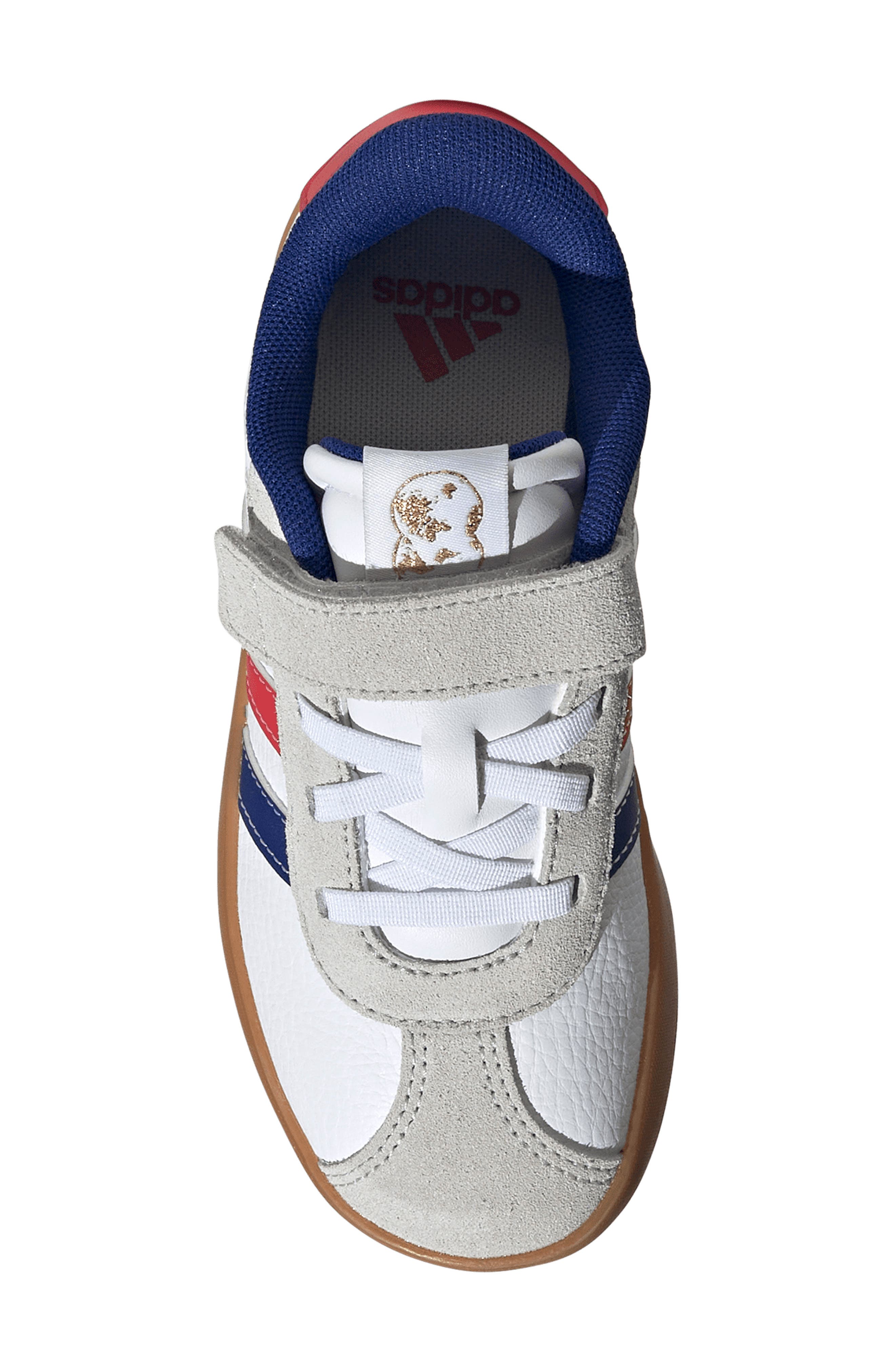 adidas Kids' VL Court 3.0 Sneaker, Alternate, color, White/ Pure Ruby/ Ink