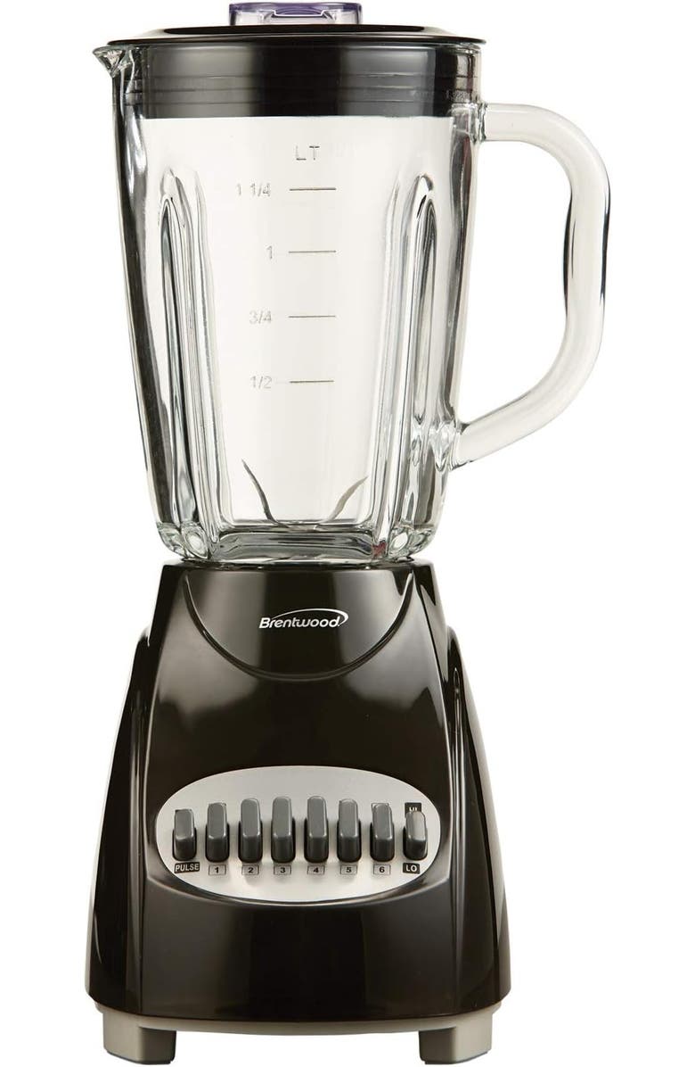 Brentwood 12 Speed Blender With Glass Jar, Alternate, color, Black
