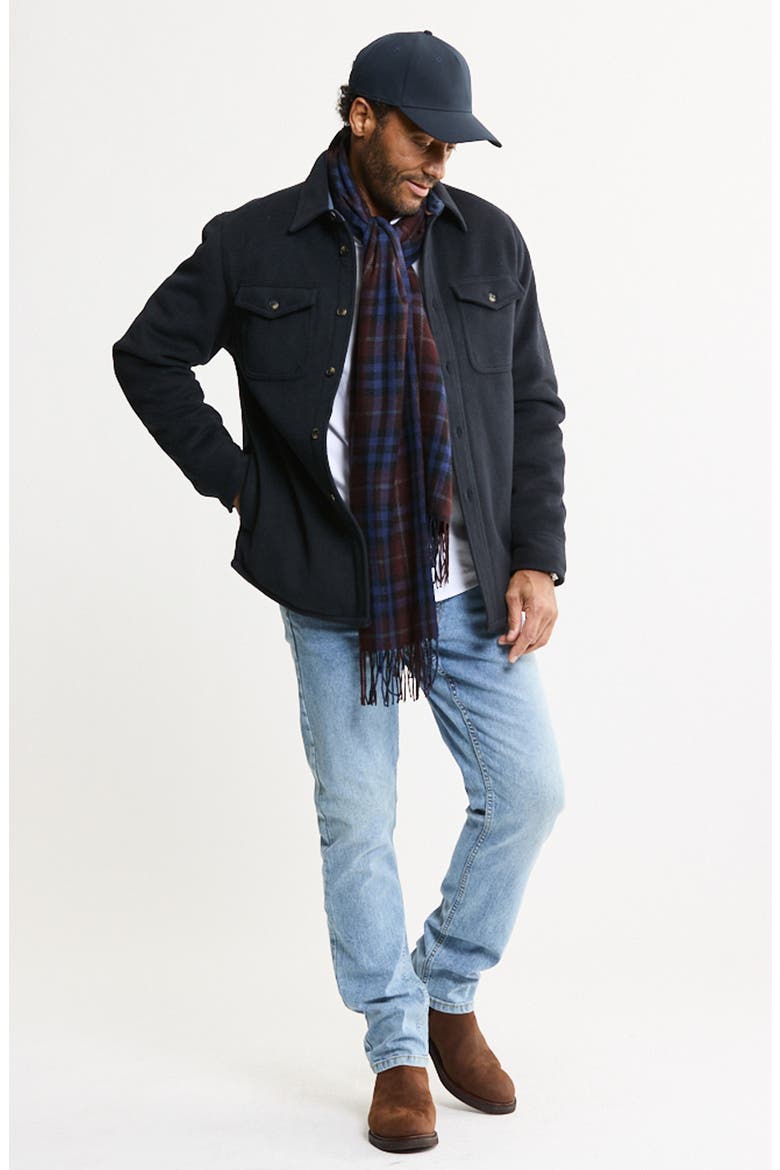 Luxe Soft Blend Quilt Lined Overshirt, Alternate, color, NAVY