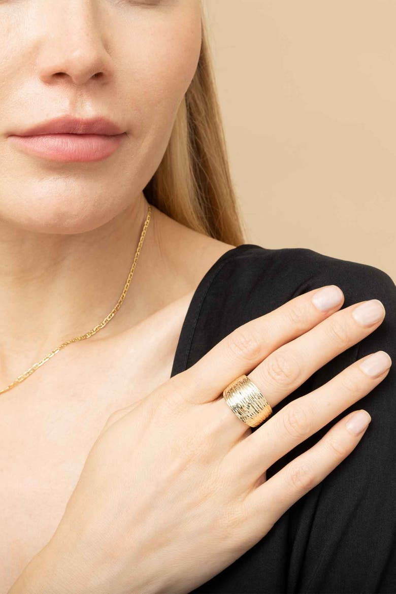 14K Yellow Gold Dinner Party Ring, Alternate, color, Yellow Gold