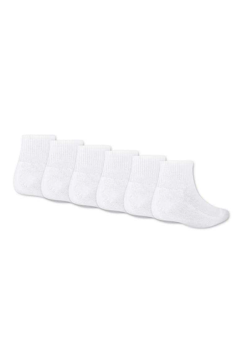 Kids' Assorted 6-Pack Everyday Essentials Ankle Socks, Alternate, color, WHITE