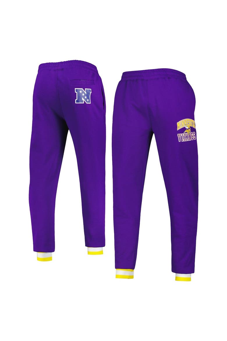 Men's Starter Purple Minnesota Vikings Blitz Fleece Jogger Pants, Main, color, Purple