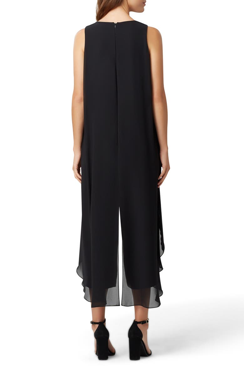 Tahari Stretch Crepe Jumpsuit, Alternate, color, 