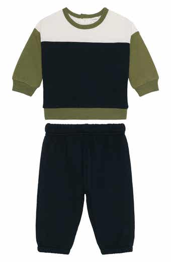 PL Baby by Petit Lem Quilted Top & Joggers Set