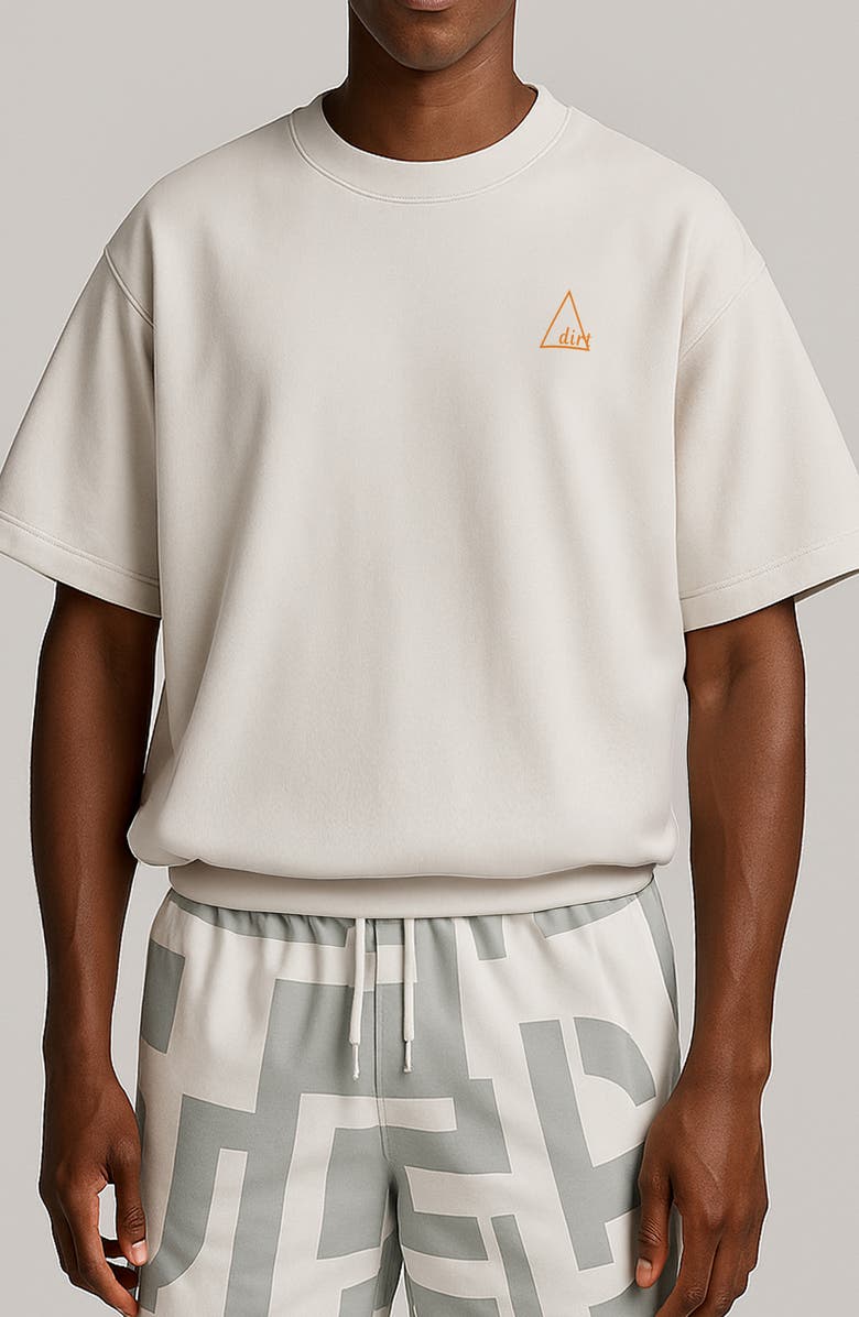 D.RT Short Sleeve Sweatshirt, Main, color, White