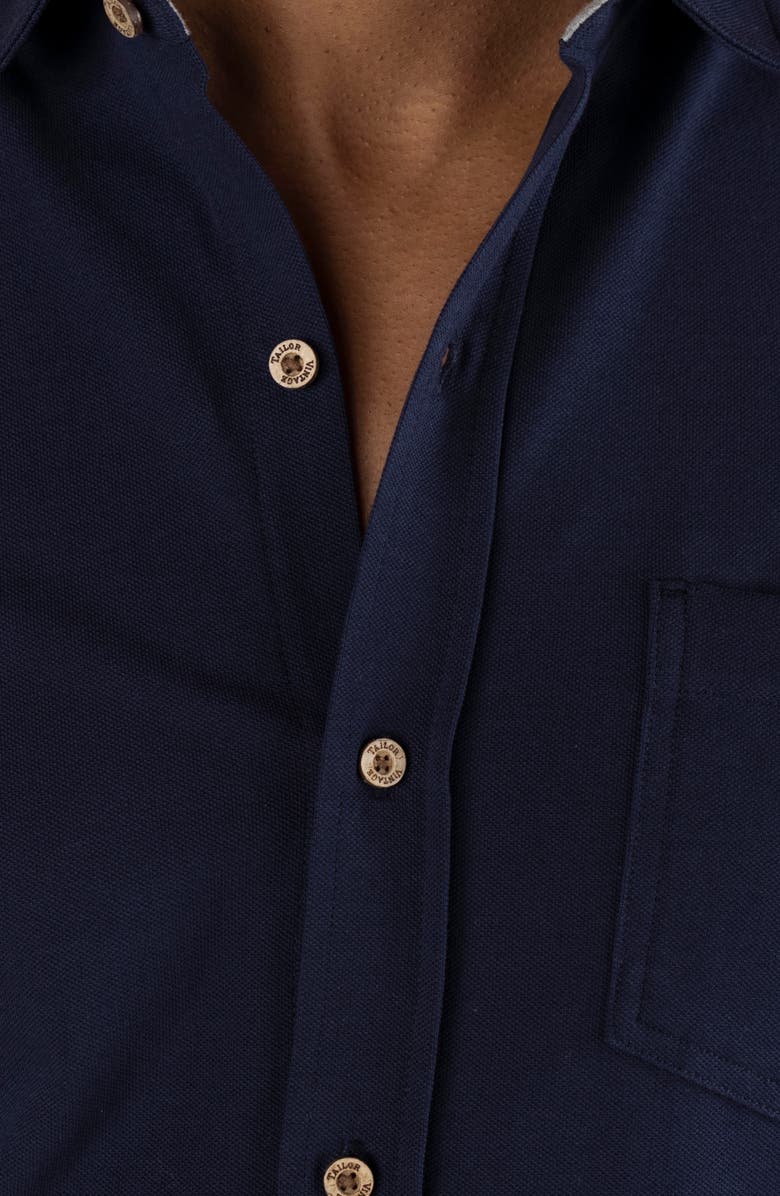 Tailor Vintage Performance Stretch Piqué Short Sleeve Shirt, Alternate, color,