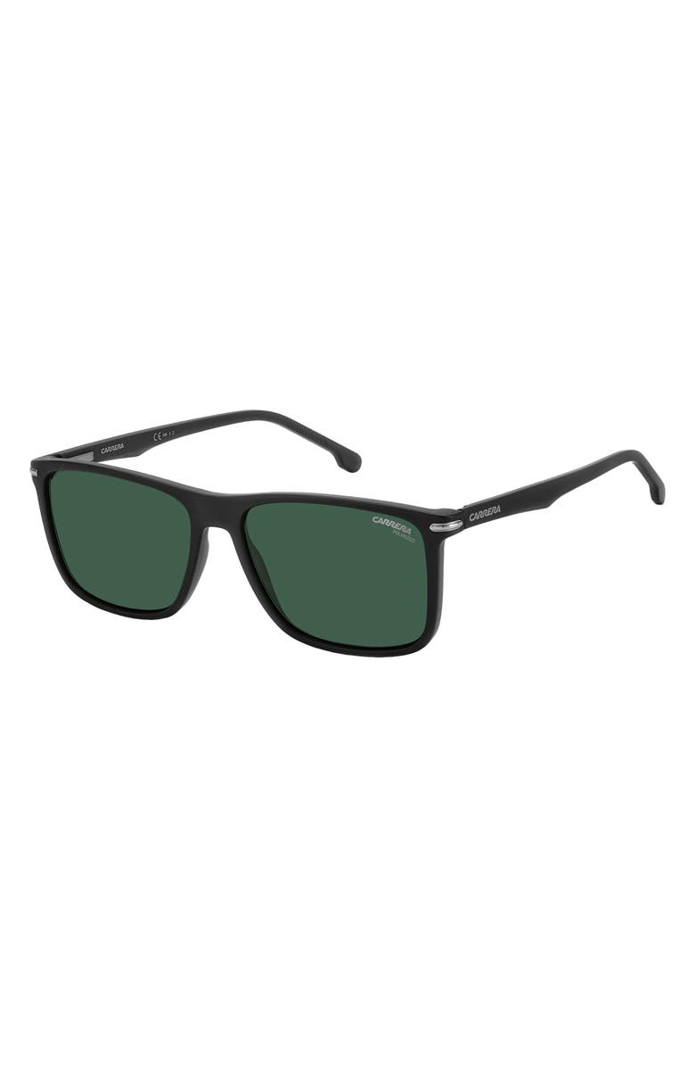 Carrera Eyewear 57mm Polarized Rectangular Sunglasses, Alternate, color, 