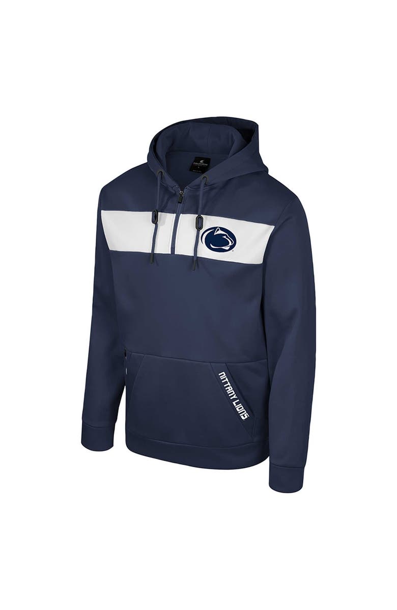 COLOSSEUM Men's Colosseum  Navy Penn State Nittany Lions Quarter-Zip Hoodie, Alternate, color, 
