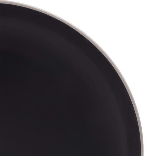 Gibson Home Rockaway 12 Piece Stoneware Dinnerware Set In Black