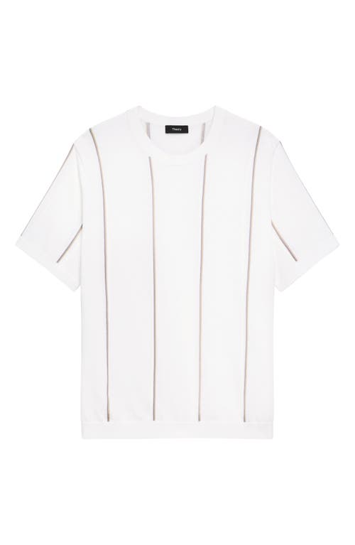 Theory Striped Cotton Sweater