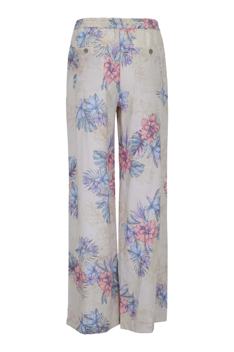 Exotic Floral Lillian Womens Wide-leg Pant, Alternate, color, EXOTIC FLORAL NATURAL