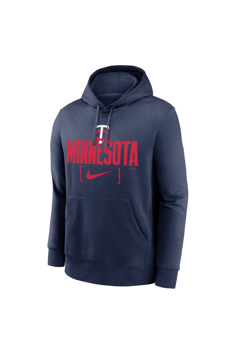 Men's Nike Navy Minnesota Twins Club Slack Pullover Hoodie, Alternate, color, Navy