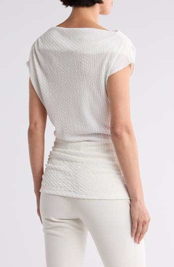 Asymmetrical Ruched Top