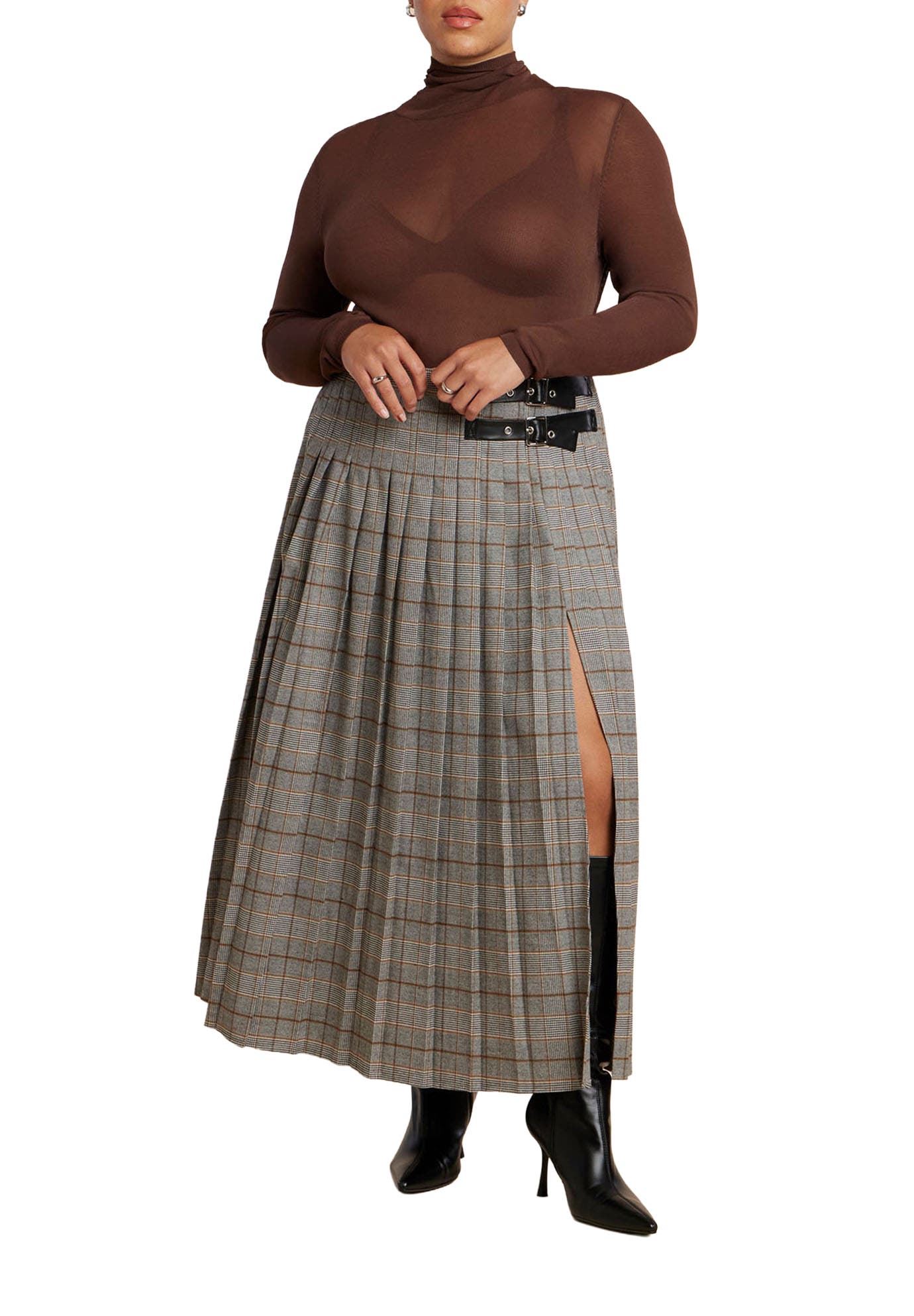 selected GREY PLAID