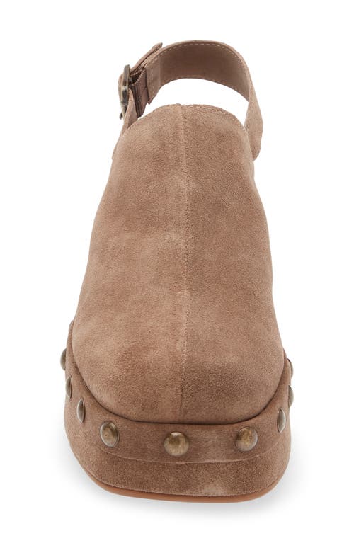 Chocolat Blu Harley Slingback Platform Clog In Brown