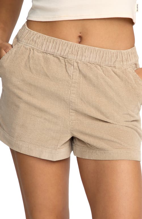 Billabong Sea Ya Cotton Corduroy Shorts In Brown