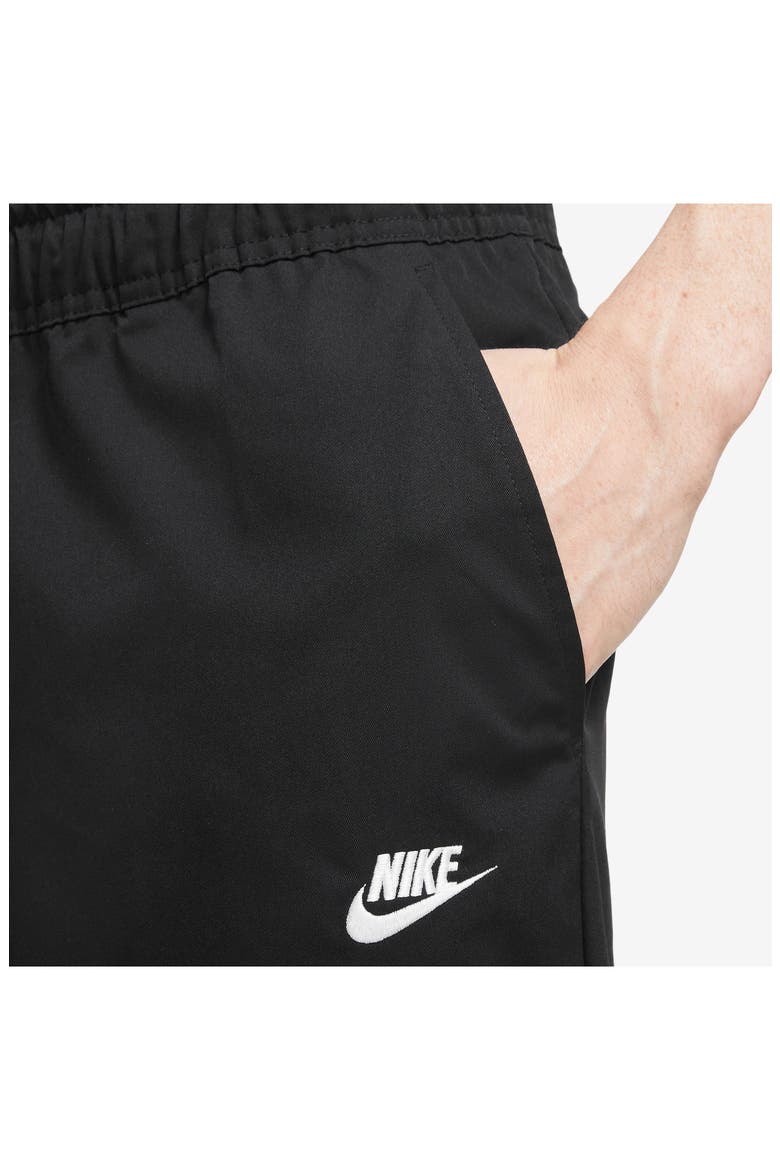 Woven Tapered Leg Pants, Alternate, color, BLACK/ WHITE