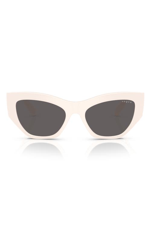 Vogue 53mm Irregular Sunglasses In Black White