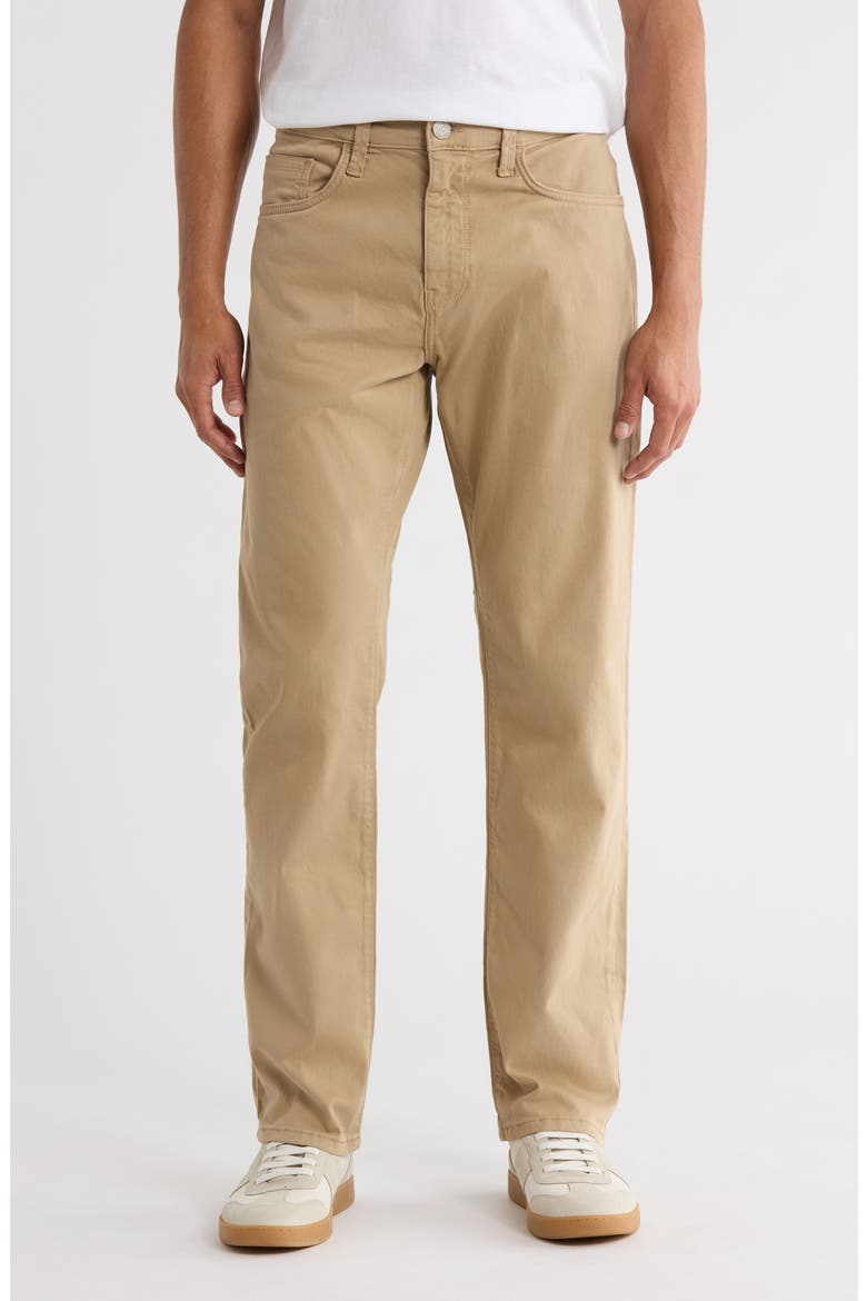 Zach Straight Leg Twill Pants, Main, color, MACAROON TWILL