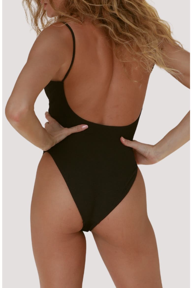 Surya One-Piece Swimsuit, Alternate, color, STONE RIPPLE