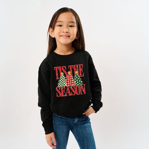 Tis The Season Checkered Trees Sweatshirt
