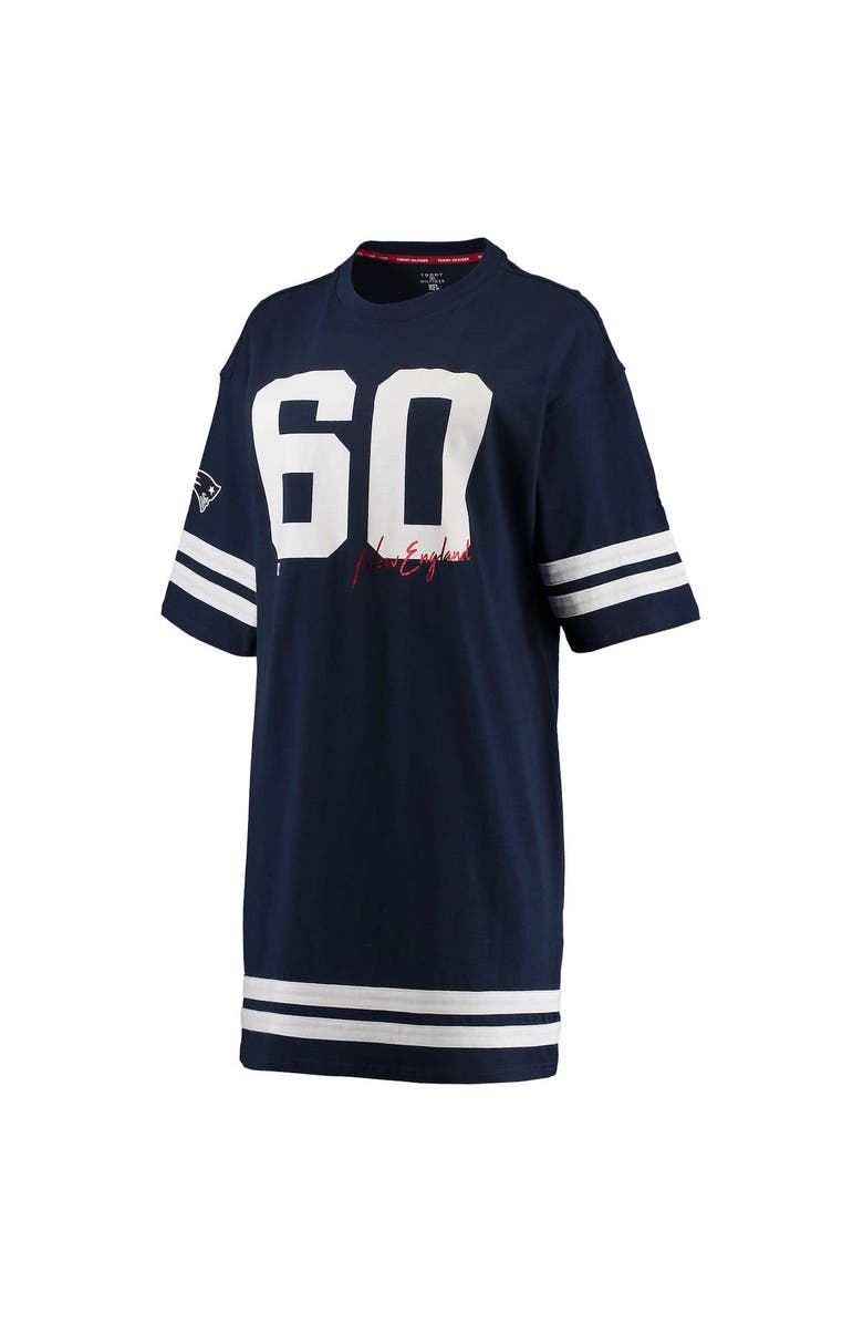 Tommy Hilfiger Women's Tommy Hilfiger Navy New England Patriots Clair Half-Sleeve Dress, Alternate, color, 