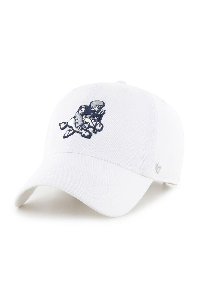 Men's '47 White Dallas Cowboys Retro Joe II Clean Up Adjustable Hat, Main, color, White