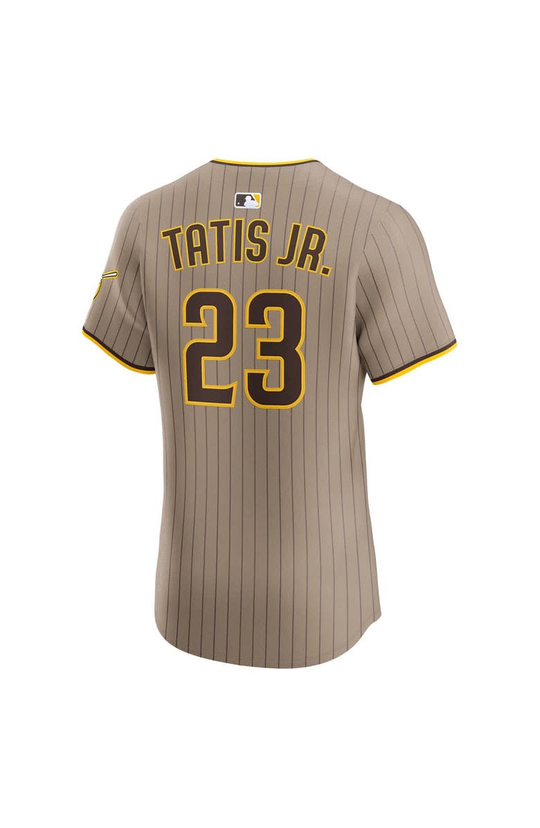 Nike Men's Nike Fernando Tatis Jr. Sand San Diego Padres Alternate Elite Jersey, Alternate, color, Khaki