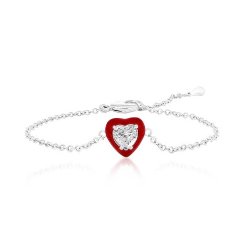 Red Halo Heart Bracelet