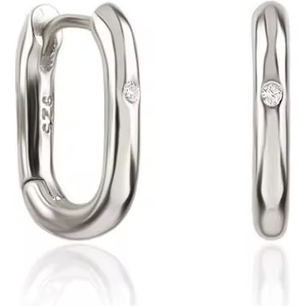 Mazin Jewels Simple Lock Huggies