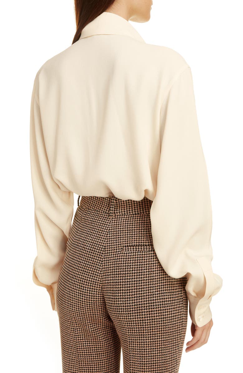 Victoria Beckham Scarf Neck Blouse, Alternate, color,