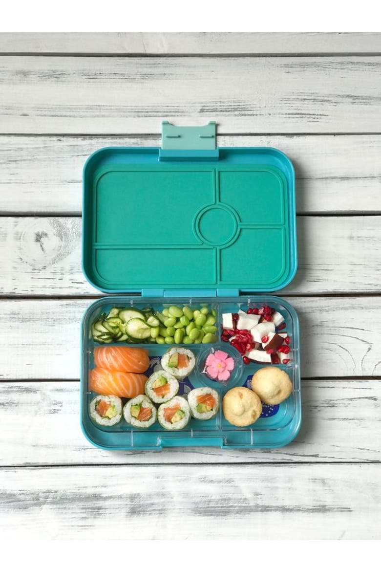 Tapas Bento-Style Leakproof Lunch Box 5 Compartments, Alternate, color, Antibes Blue