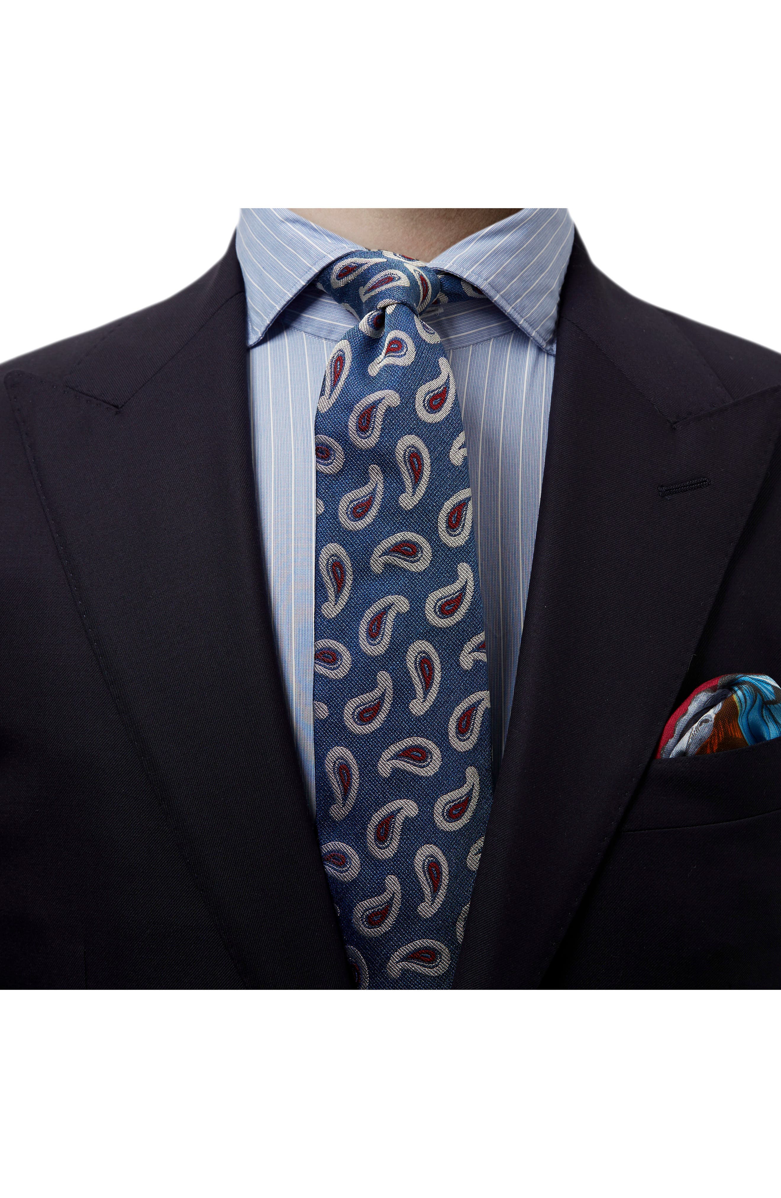Eton Paisley Print Silk Tie (Men) | Nordstromrack