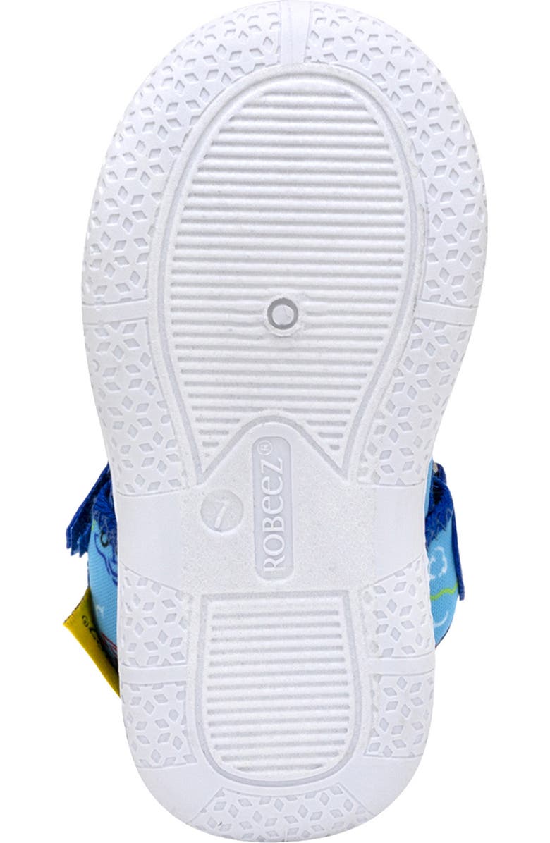 Robeez<sup>®</sup> Kids' Car Doodles Sandal, Alternate, color, Medium Blue