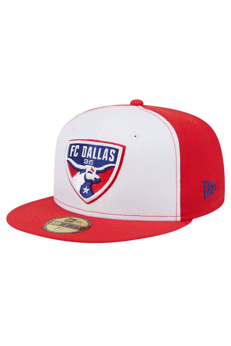 Men's New Era White/Red FC Dallas 2024 Kick Off Collection 59FIFTY Fitted Hat, Alternate, color, White