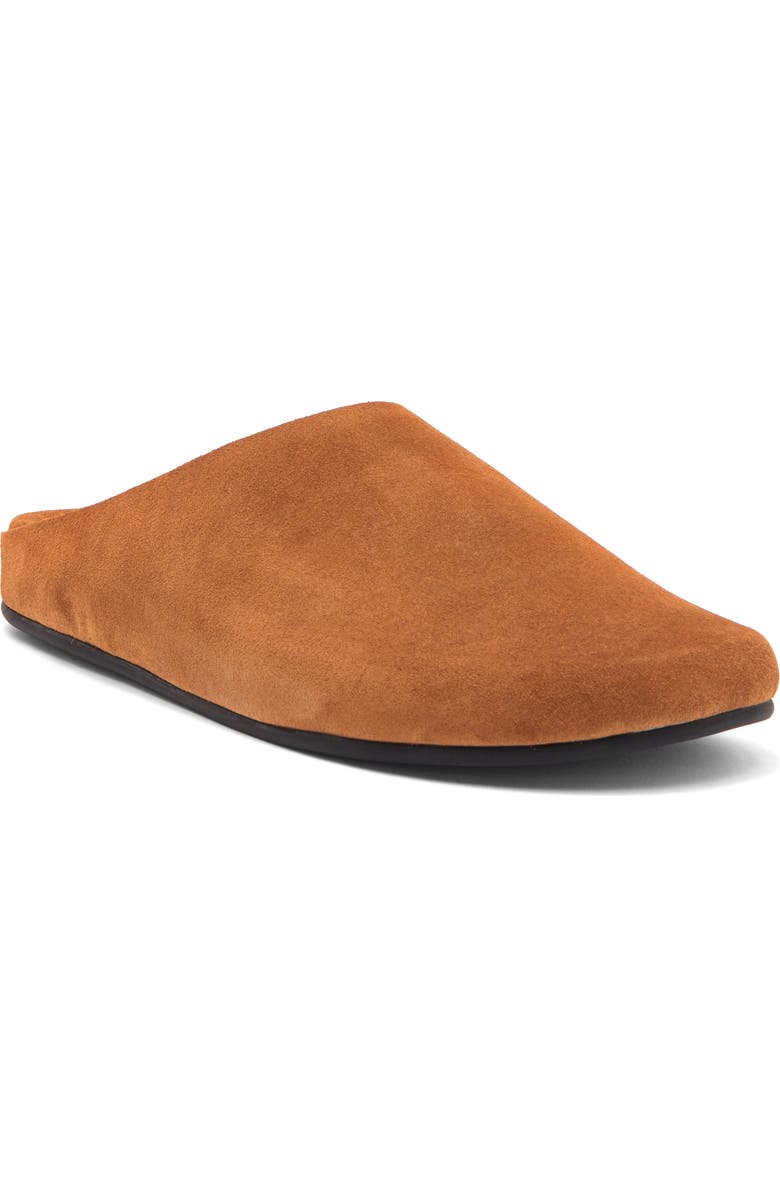 Jeffrey Campbell Content Suede Clog, Main, color, Dark Tan Suede