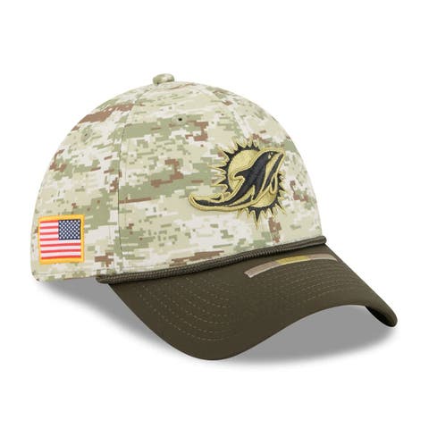 Men
s New Era  Camo Miami Dolphins 2025 Salute to Service 39THIRTY Flex Hat