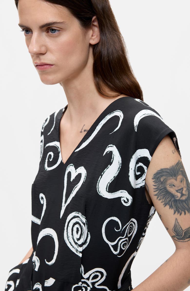 Desigual Printed Belted Jumpsuit, Alternate, color,